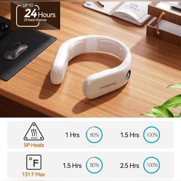 10000mah Rechargeable Neck Warmer,for Necks Up to 8 inches Wide,5 Hours P - Picture 3 of 8